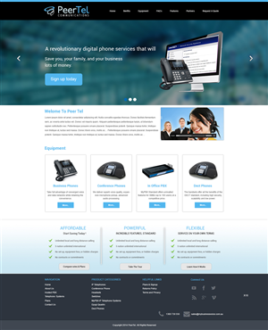Web Design by pb for PeerTel | Design: #3308101
