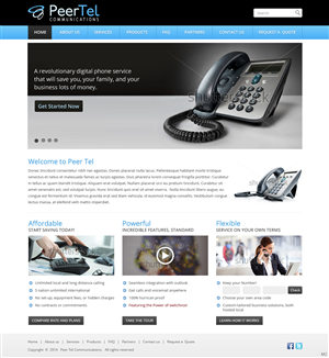 Web Design by pb for PeerTel | Design: #3308665