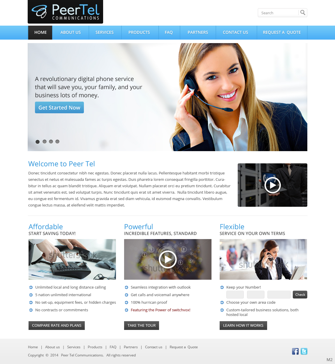 Web Design by pb for PeerTel | Design #3322570