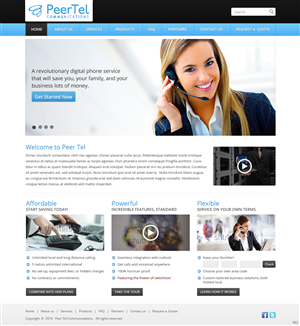 Web Design by pb for PeerTel | Design: #3328404