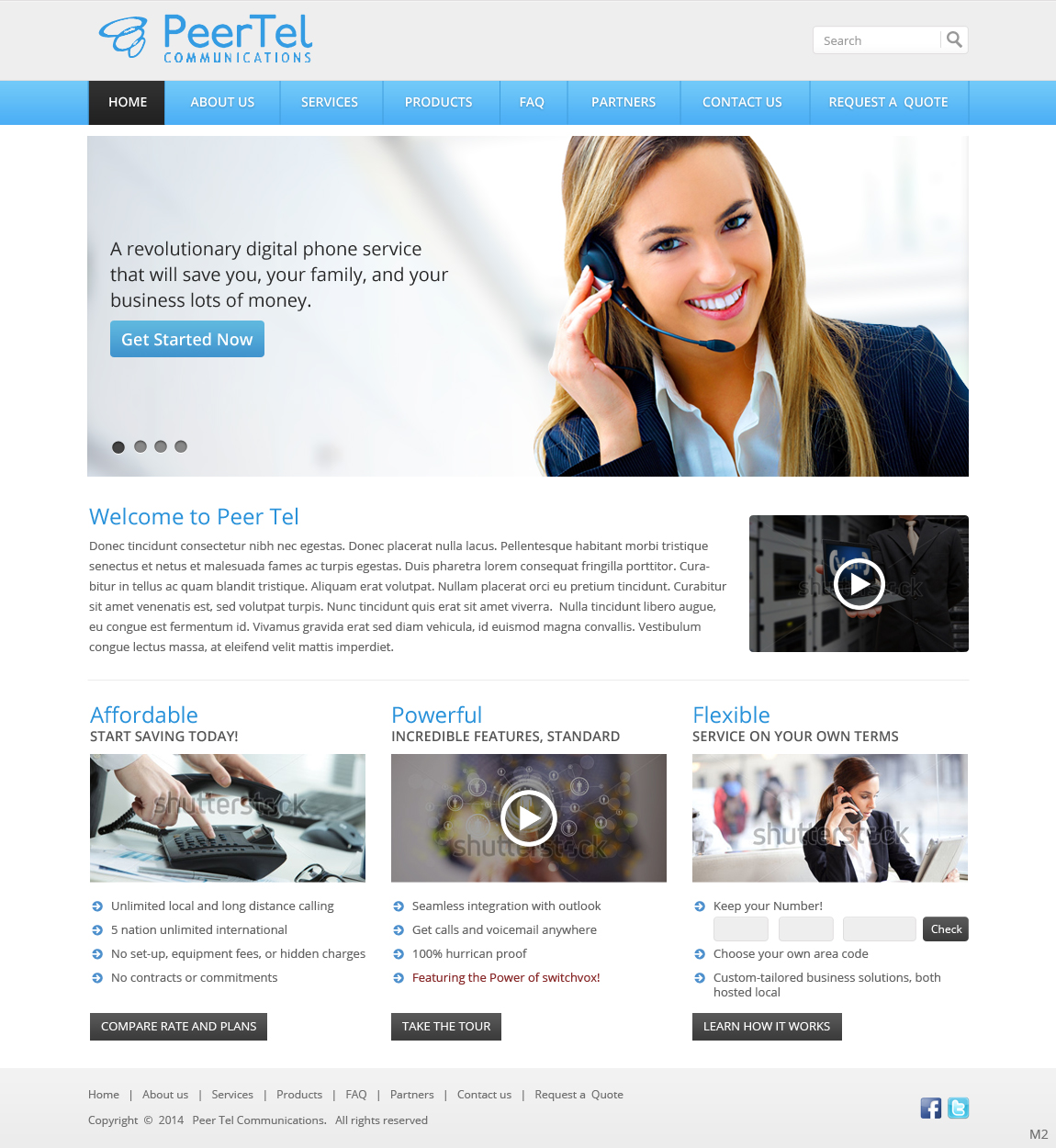 Web Design by pb for PeerTel | Design #3328408