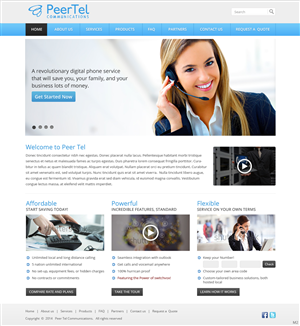 Web Design by pb for PeerTel | Design: #3328408