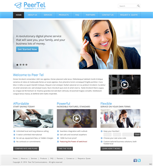Web Design by pb for PeerTel | Design: #3328410