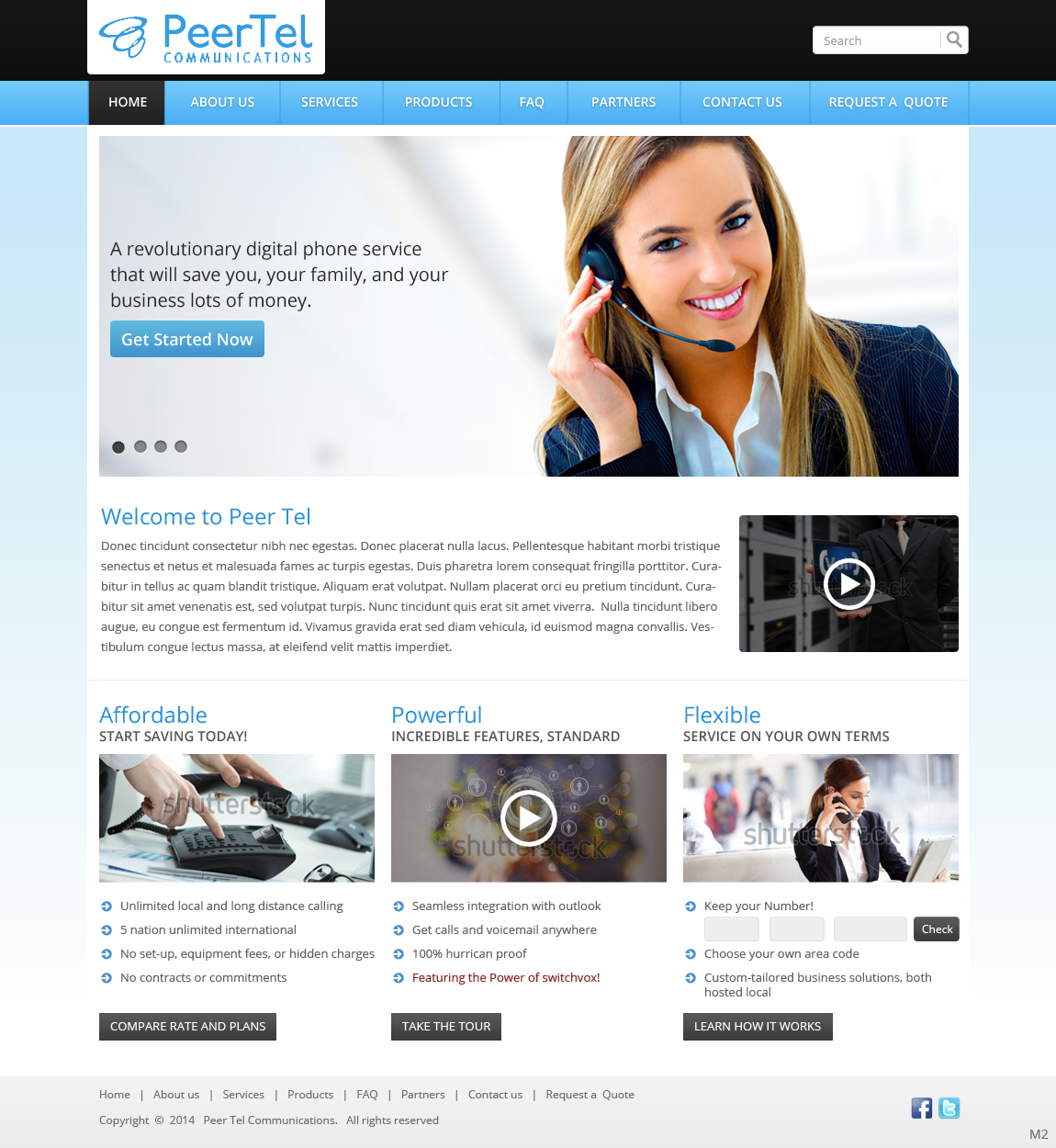 Web Design by pb for PeerTel | Design #3335608