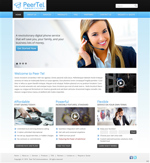 Web Design by pb for PeerTel | Design: #3335608