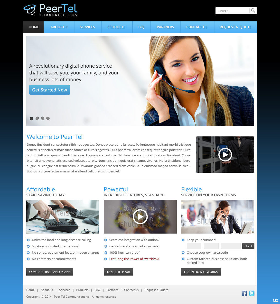 Web Design by pb for PeerTel | Design #3355360