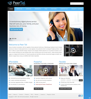 Web Design by pb for PeerTel | Design: #3355360