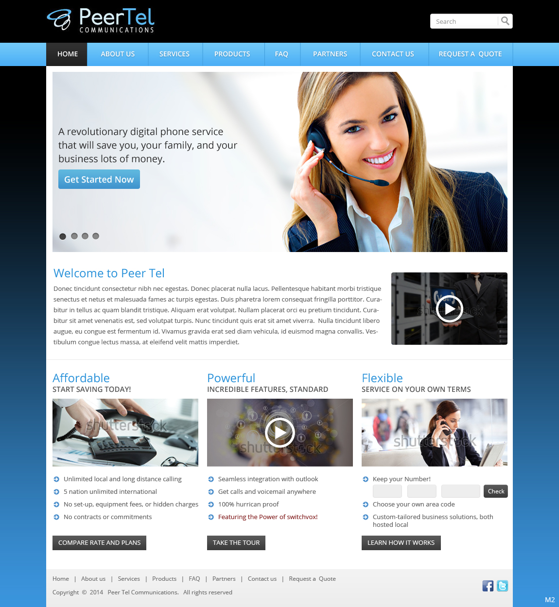Diseño Web por pb para PeerTel | Diseño #3355361