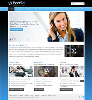 Web Design by pb for PeerTel | Design #3355361