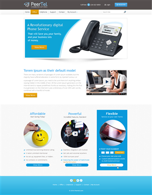 Web Design by the-lion-king for PeerTel | Design: #3314810