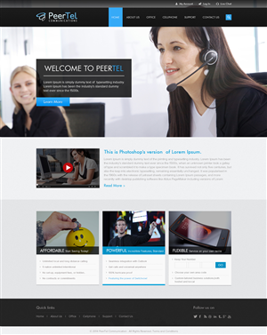 Web Design by the-lion-king for PeerTel | Design: #3328895