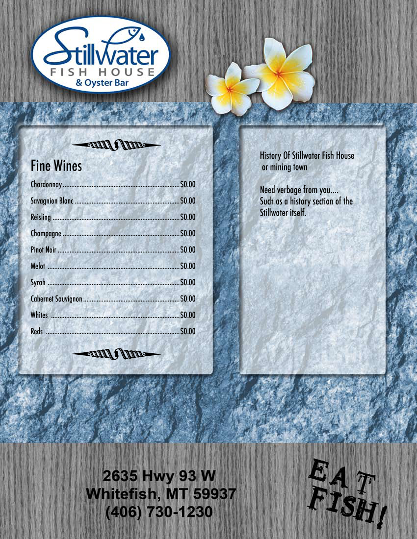 Menu Design by jmsgraphicdesign for this project | Design: #827689
