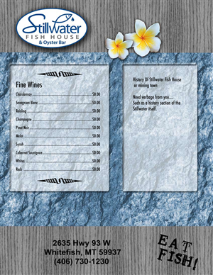 Menu Design by jmsgraphicdesign