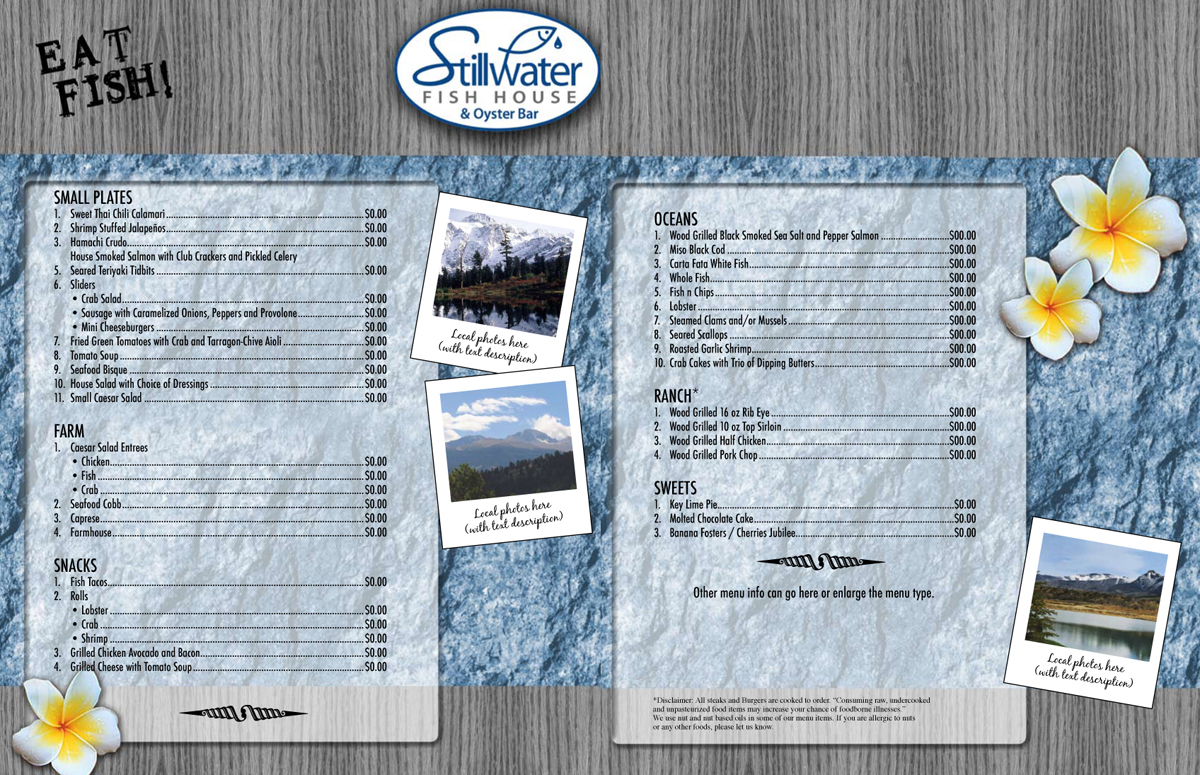 Menü-Design von jmsgraphicdesign für dieses Projekt | Design #827691
