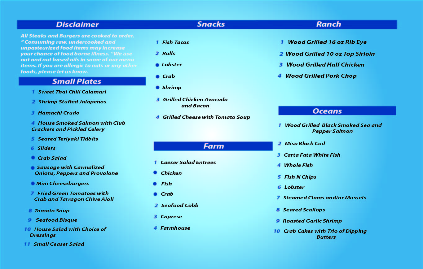 Menu Design by Brookelynn for this project | Design #829801