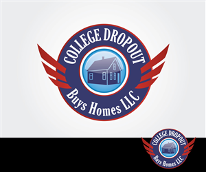College Dropout Buys Homes LLC. logo design | Logo Design by Sergio Coelho