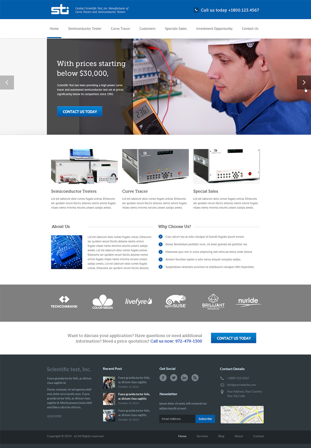 Wordpress Design by Emmanuel for Atomic Design & Consulting | Design #3313266