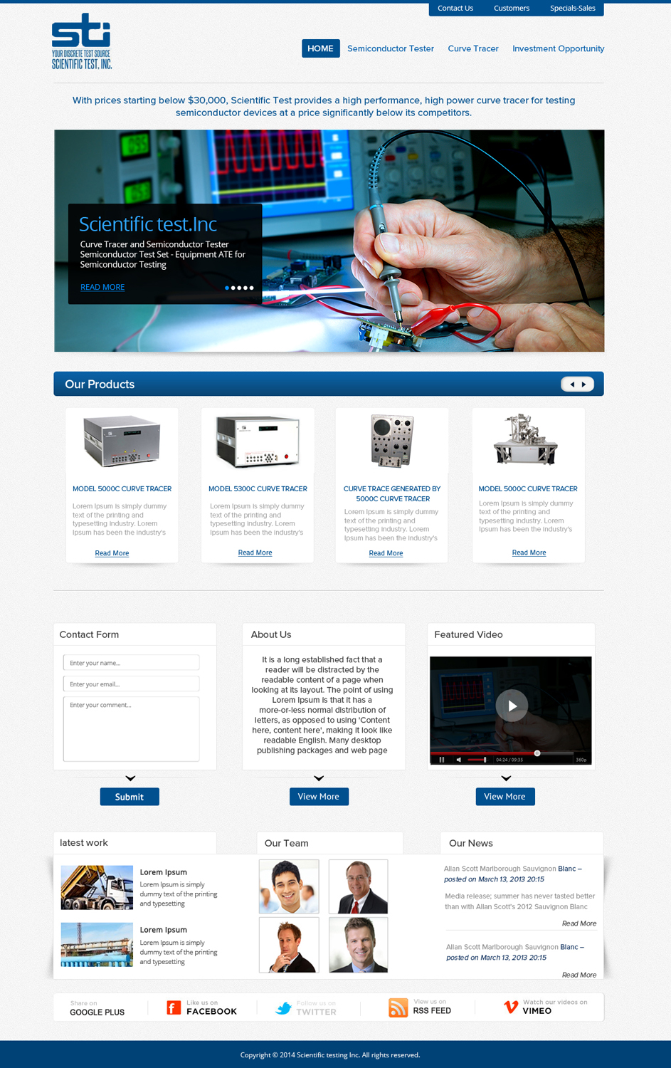 Wordpress Design by OM for Atomic Design & Consulting | Design #3322402