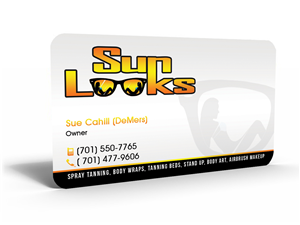 Business Card Design by Hardcore Design for Sun Looks | Design #3341624