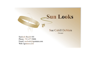 Business Card Design by nsa51southwest for Sun Looks | Design: #3333182