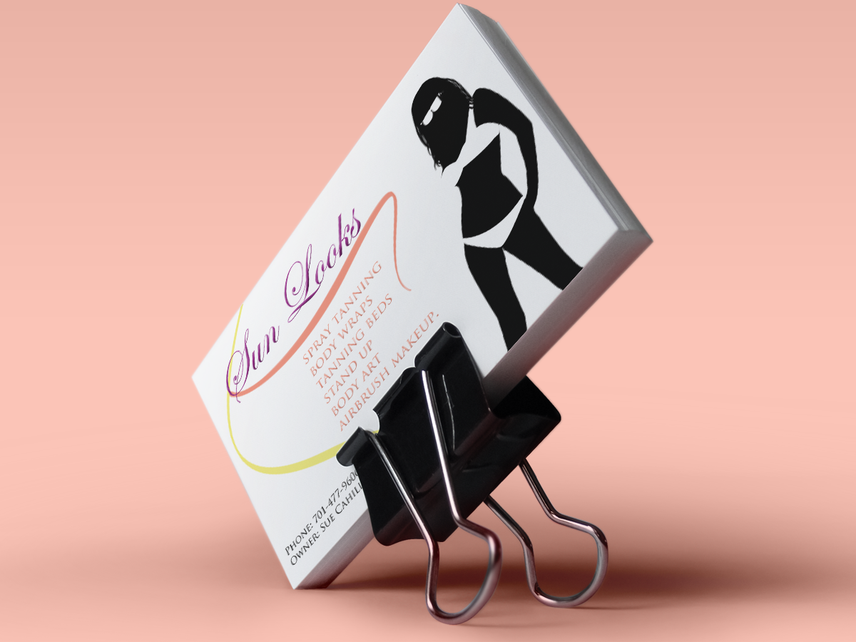 Business Card Design by Jellie for Sun Looks | Design #3326247