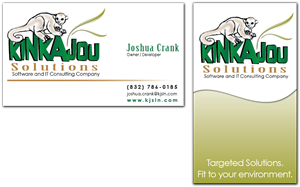 Business Card Design by Milager for Kinkajou Solutions | Design: #3316063