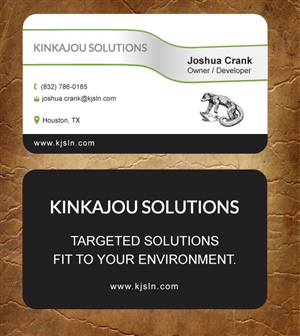 Business Card Design by Sandy1155 for Kinkajou Solutions | Design: #3355691