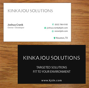 Business Card Design by Joy16589 for Kinkajou Solutions | Design: #3317615