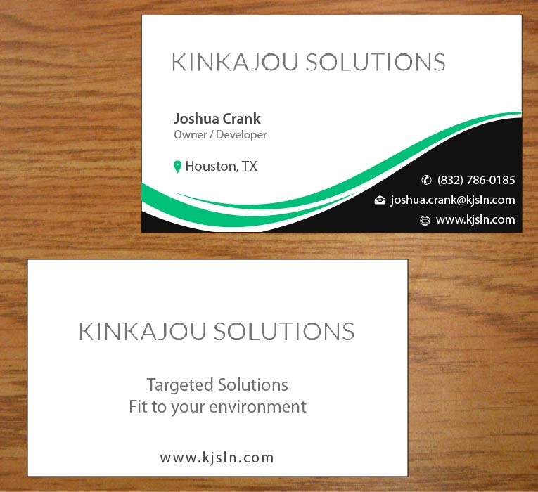 Visitenkarten-Design von Joy16589 für Kinkajou Solutions | Design #3317625