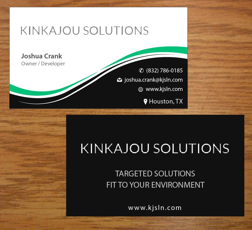 Design de Carte de Visite par Joy16589 pour Kinkajou Solutions | Design #3317627