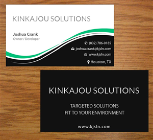 Business Card Design by Joy16589 for Kinkajou Solutions | Design: #3317627