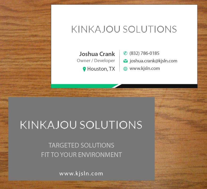 Visitenkarten-Design von Joy16589 für Kinkajou Solutions | Design #3317632