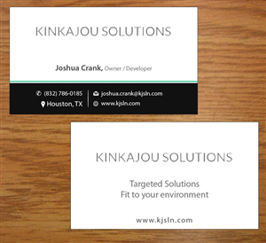 Business Card Design by Joy16589 for Kinkajou Solutions | Design: #3317633