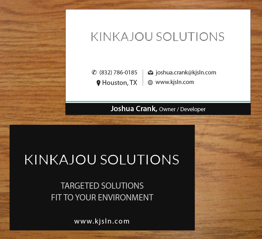 Visitenkarten-Design von Joy16589 für Kinkajou Solutions | Design #3317639
