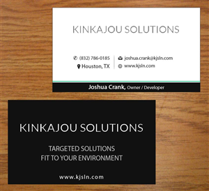 Business Card Design by Joy16589 for Kinkajou Solutions | Design: #3317639