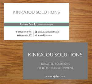 Business Card Design by Joy16589 for Kinkajou Solutions | Design: #3317644