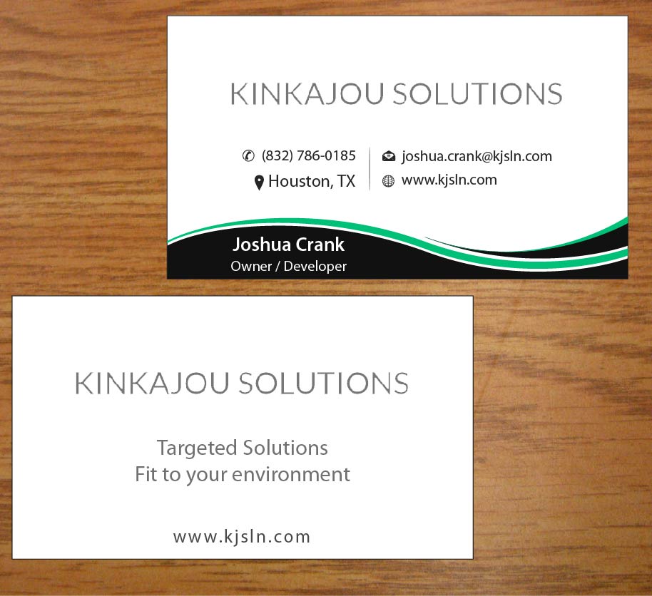Design de Carte de Visite par Joy16589 pour Kinkajou Solutions | Design #3317648