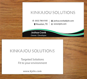 Business Card Design by Joy16589 for Kinkajou Solutions | Design: #3317648