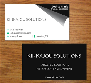 Business Card Design by Joy16589 for Kinkajou Solutions | Design: #3317653