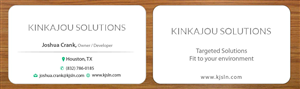 Business Card Design by Joy16589 for Kinkajou Solutions | Design: #3317655