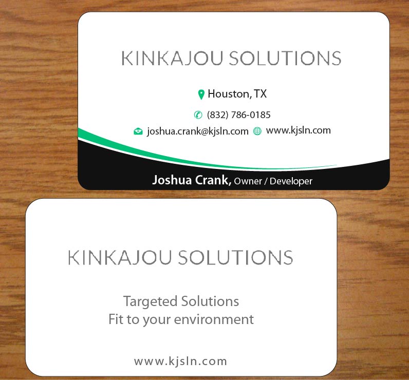 Visitenkarten-Design von Joy16589 für Kinkajou Solutions | Design #3317668