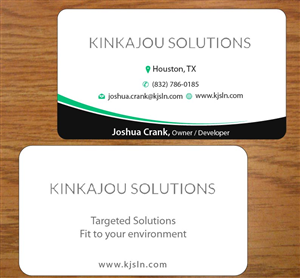 Business Card Design by Joy16589 for Kinkajou Solutions | Design: #3317668