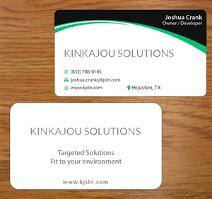 Business Card Design by Joy16589 for Kinkajou Solutions | Design: #3317675
