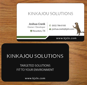 Business Card Design by Joy16589 for Kinkajou Solutions | Design: #3323274