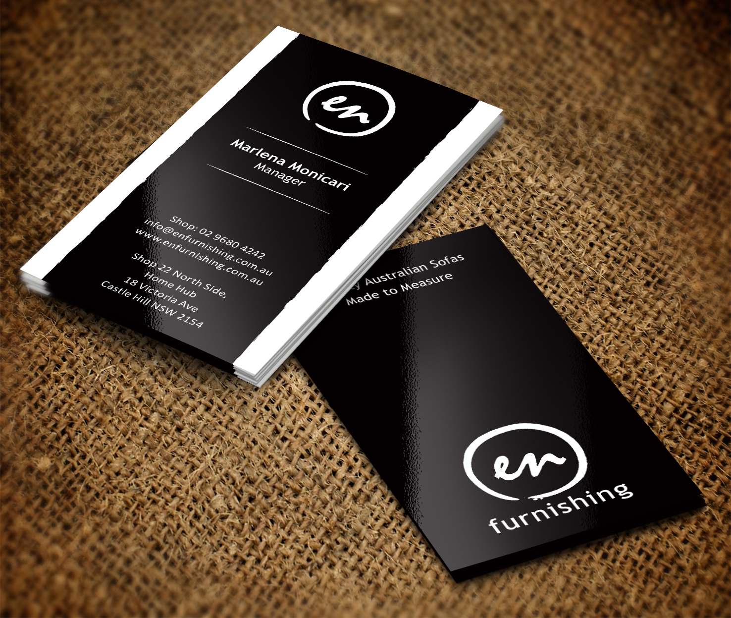 Business Card Design by pecas for En Furnishing | Design #3320596