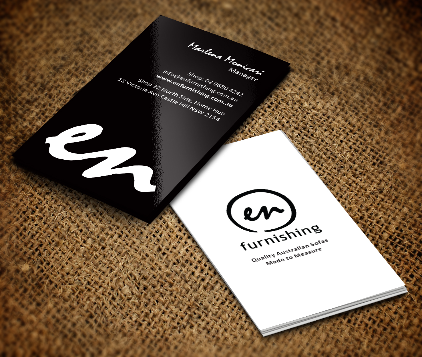 Business Card Design by pecas for En Furnishing | Design #3320616
