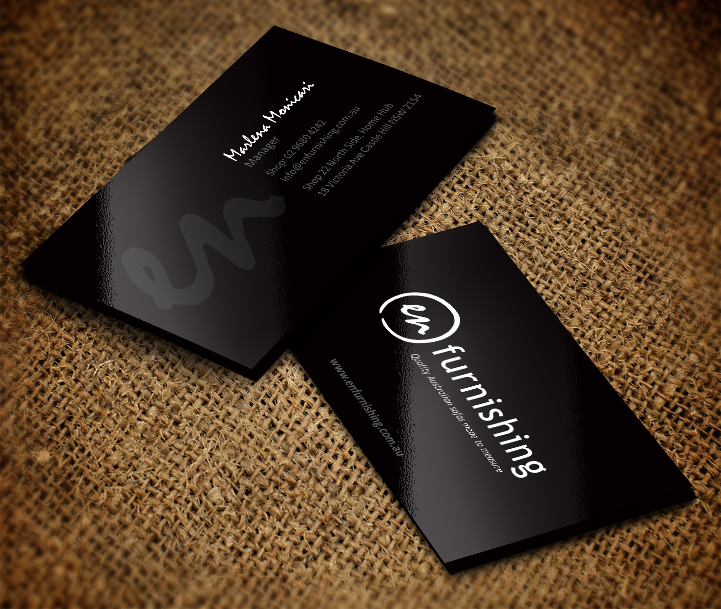 Business Card Design by pecas for En Furnishing | Design #3320639
