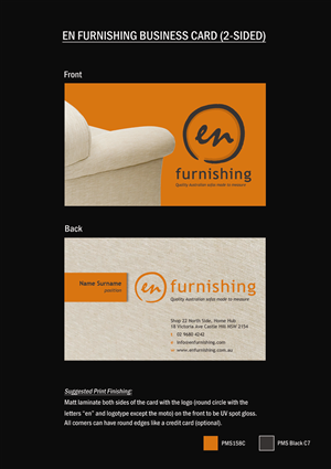 Visitenkarten-Design von Memorylane für En Furnishing | Design: #3324665