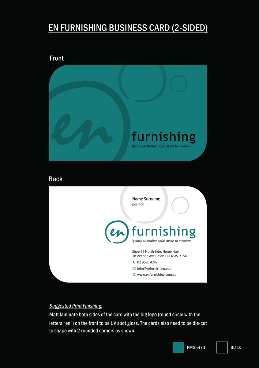 Business Card Design by Memorylane for En Furnishing | Design #3324722