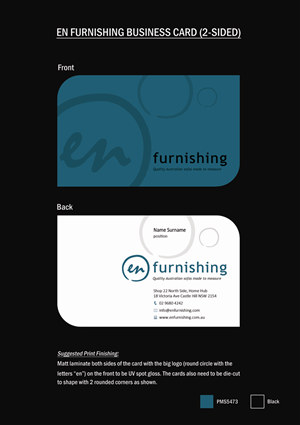 Visitenkarten-Design von Memorylane für En Furnishing | Design: #3324722